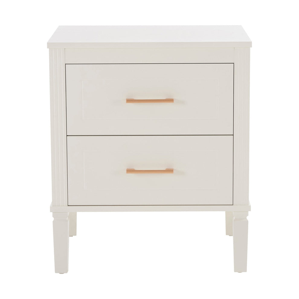 DUS-CC2-06560 Grade-B Dusk Sienna 2 Drawer Bedside Table - Cream RRP £109 RRP £109.00