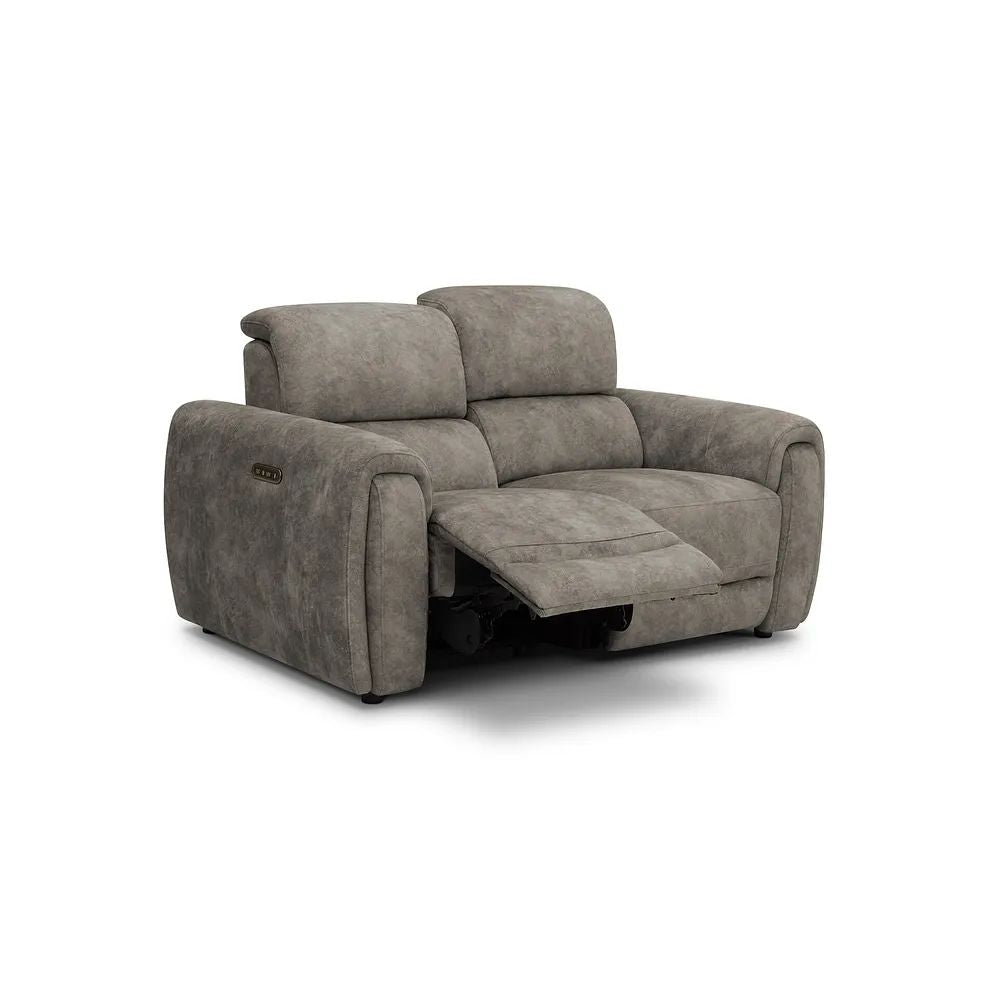 Oak Furnitureland Grade B Arabella Marble Mink 2 Seater Electric Recliner Sofa RRP £1399