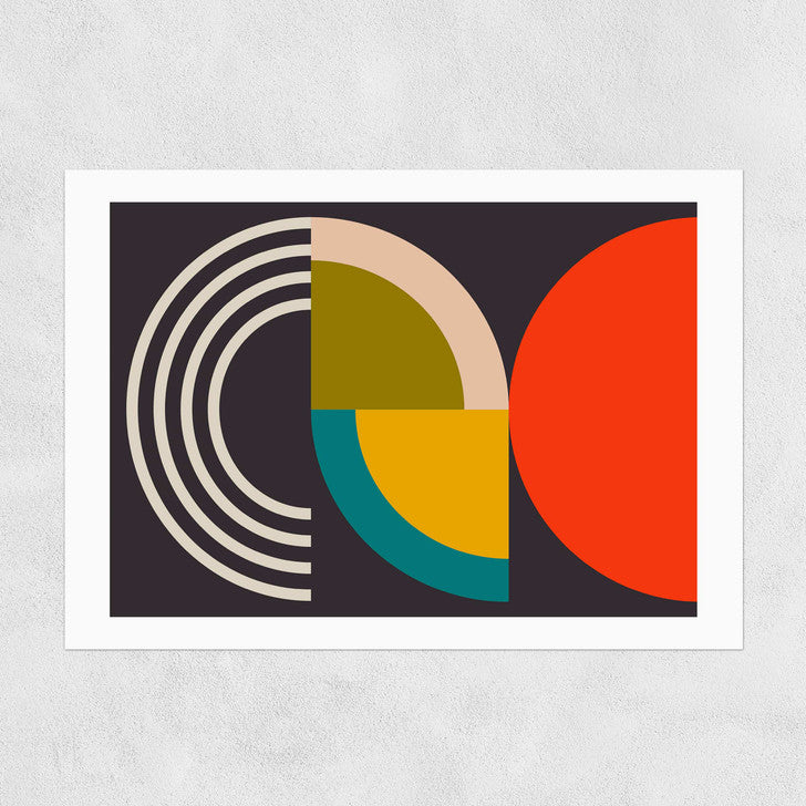 EAS-CCG-00050 Grade-C0 East End Prints Geometric on Black I by Ana Rut Bre 40x50 Framed Art Print RRP £85.00