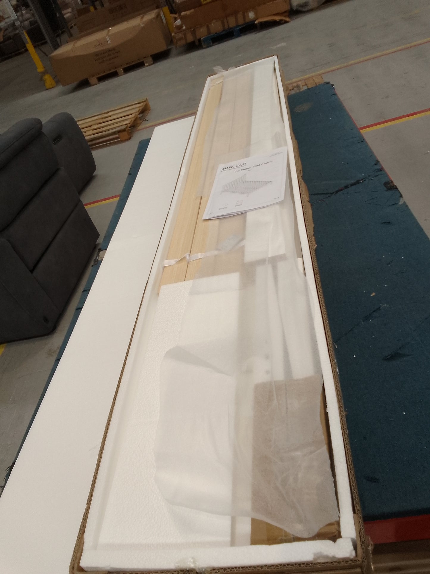 Dusk Ascot Double Ottoman Storage Bed - Natural RRP £299