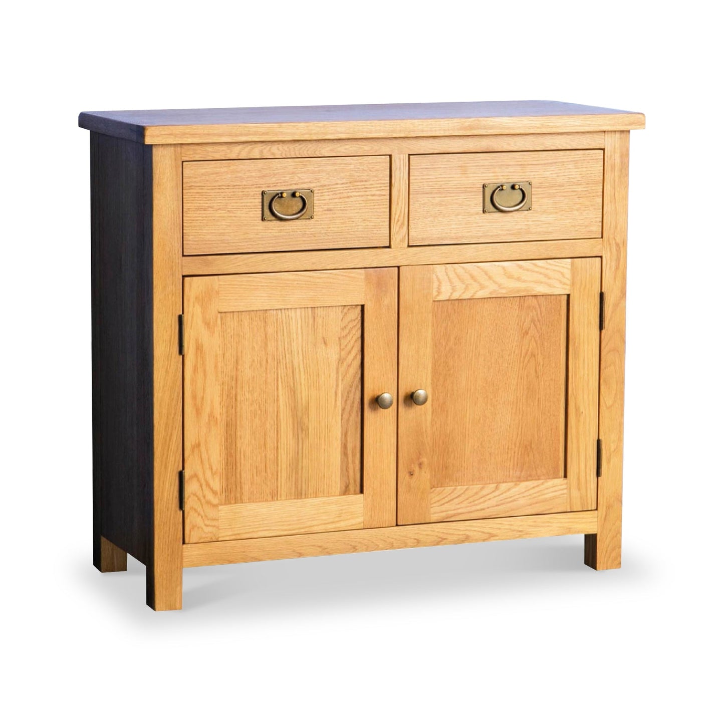 ROS-OUT-01074 Grade-B Roseland Furniture Surrey Oak Small Sideboard RRP £245.00