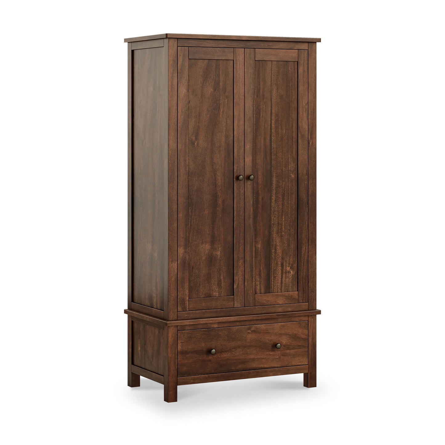 ROS-OUT-00629 Grade-C1 Roseland Furniture Duchy Acacia Double Wardrobe RRP £569.95