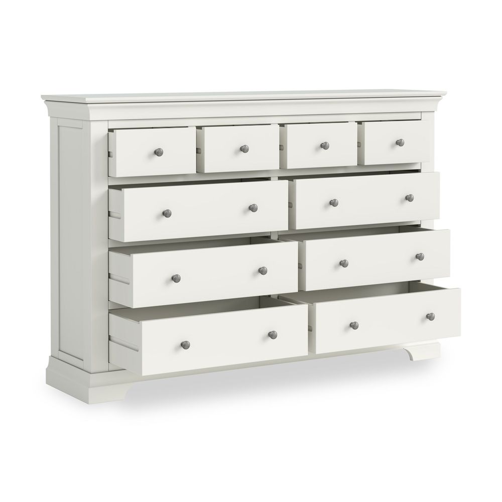 Lot of 3 x Roseland Furniture Colette 4 Over 6 Chest Of Drawers grade-C3 Damaged repairable RRP £1889.85