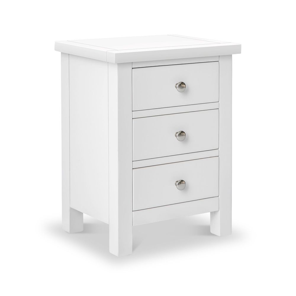 ROS-OUT-00575 Grade-C1 Roseland Furniture Cornish 3 Drawer Bedside Table RRP £109.95