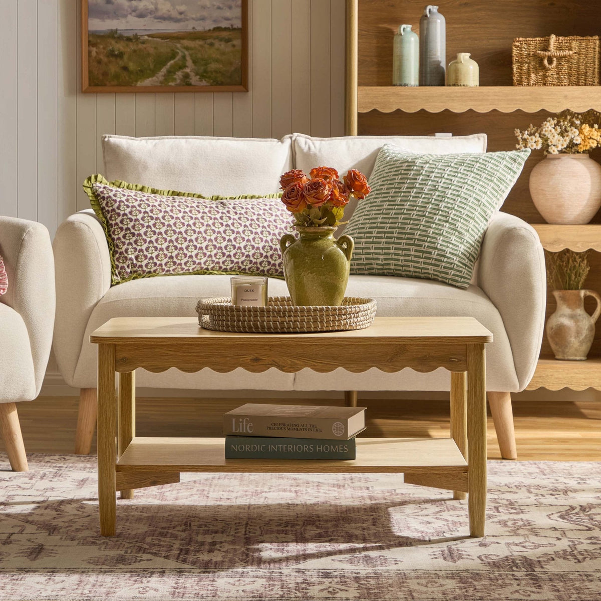 DUS-CC2-05396 Grade-B Dusk Betty Coffee Table - Light Wood RRP £89.00