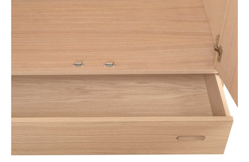 Heals Morten Grade B Washed Oak Double Wardrobe RRP £1099