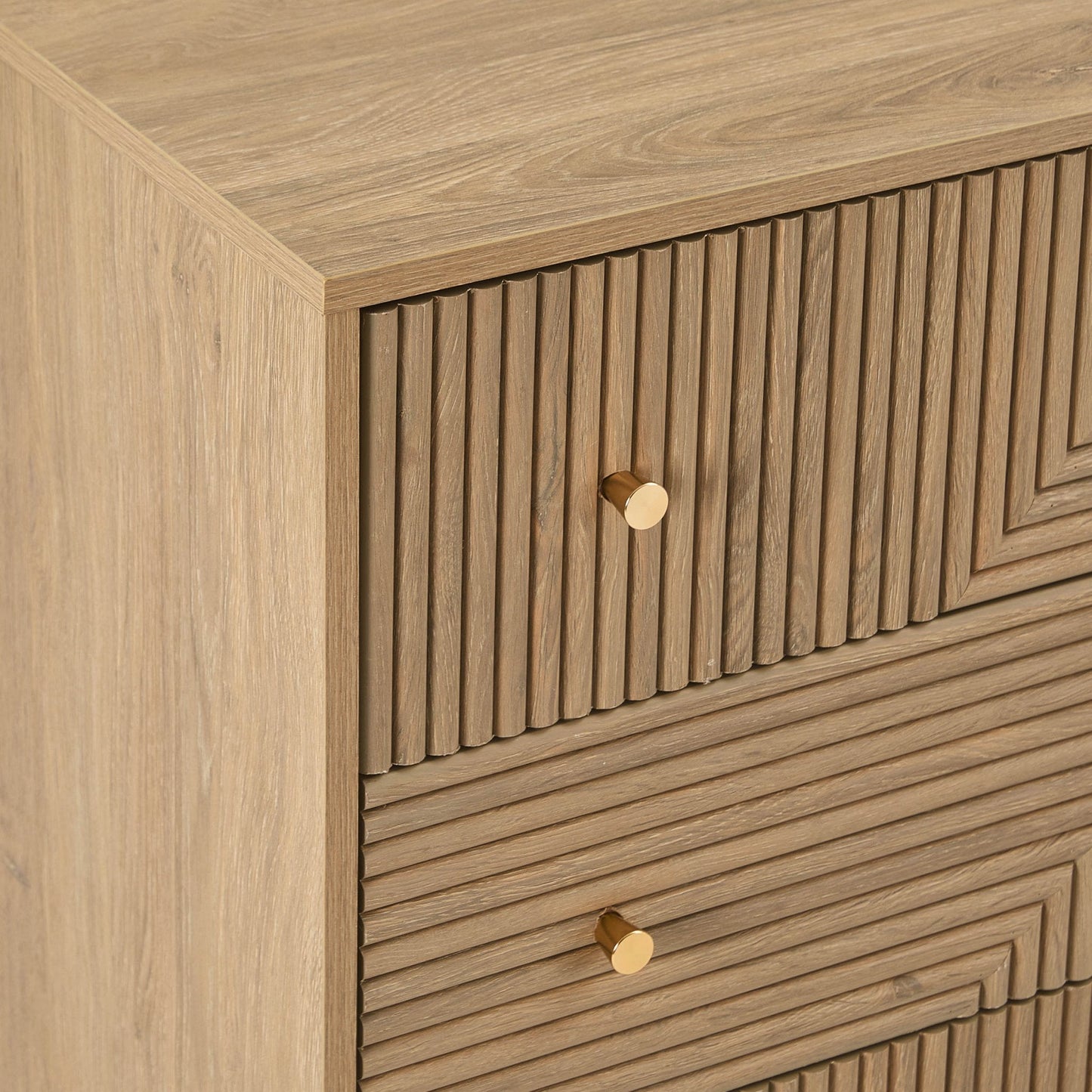 DUS-CC2-03957 Grade-B Dusk Dora 3 Drawer Chest - Light Wood RRP £189.00