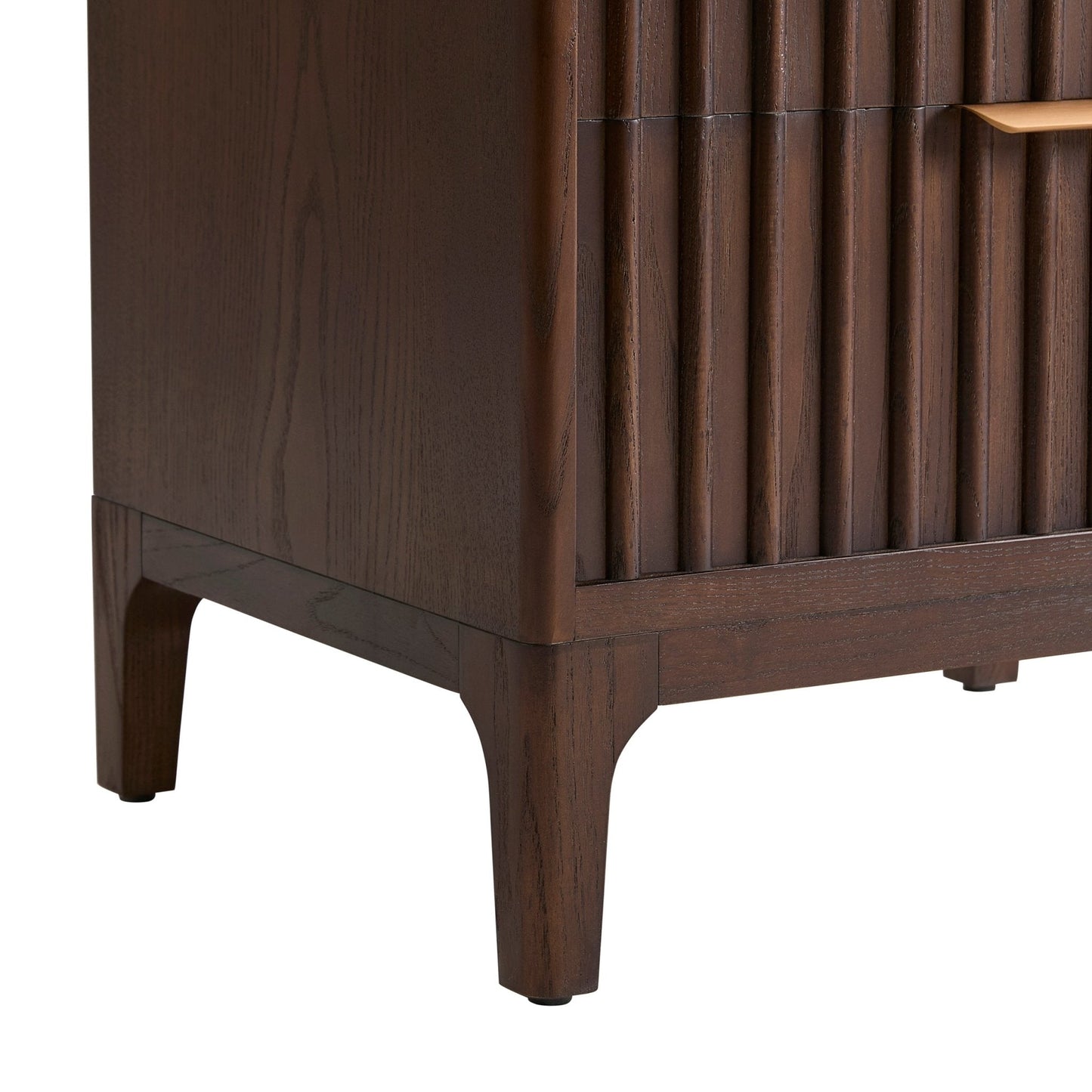 DUS-CC2-06473 Grade-B Dusk Elena Ash 2 Drawer Bedside Table - Walnut RRP £139.00