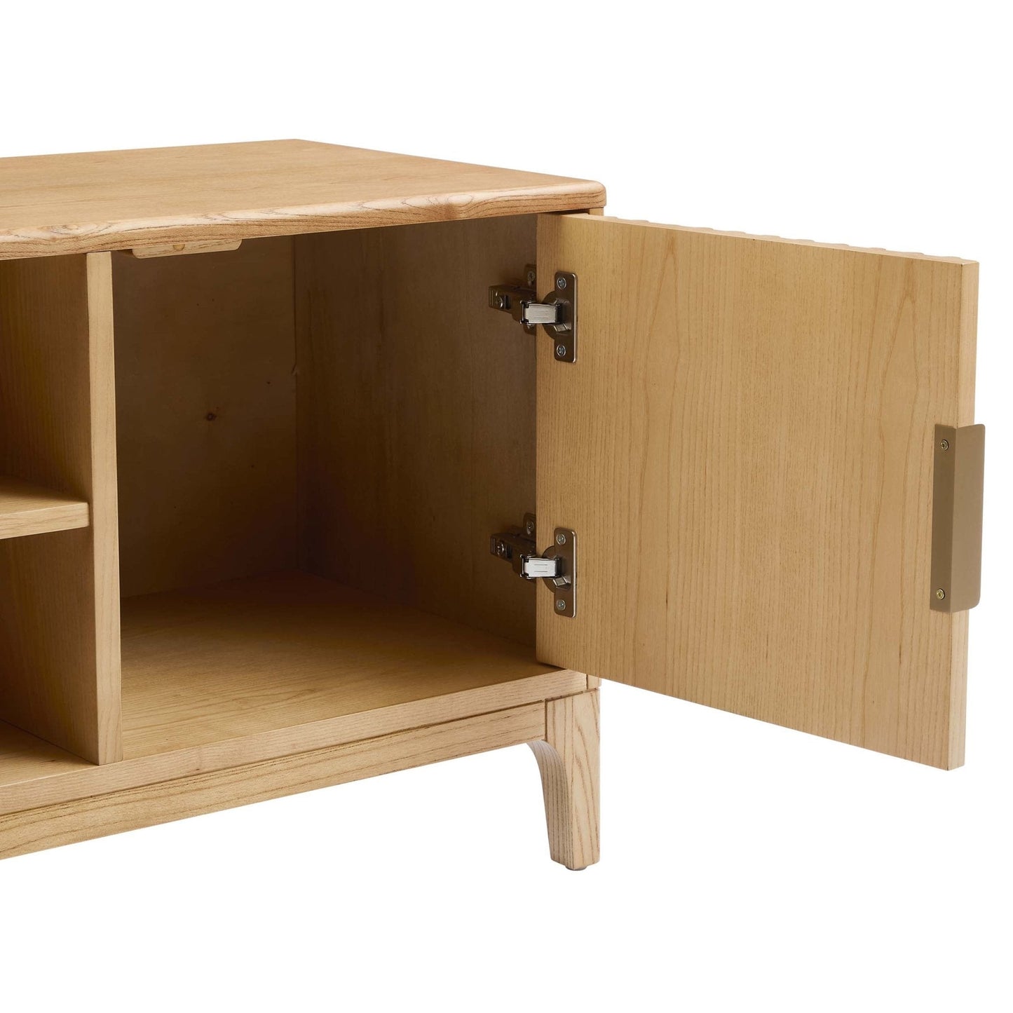 DUS-CC2-03958 Grade-B Dusk Elena Ash TV Unit - Light Wood RRP £187.00