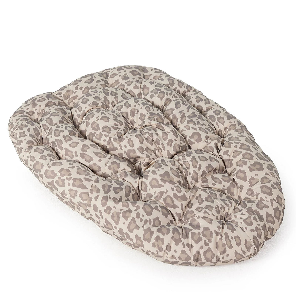 QVC-NEW-00509 Grade-A QVC Garden Stories Hanging Egg Chair Cushion in Neutral Leopard RRP £54.80