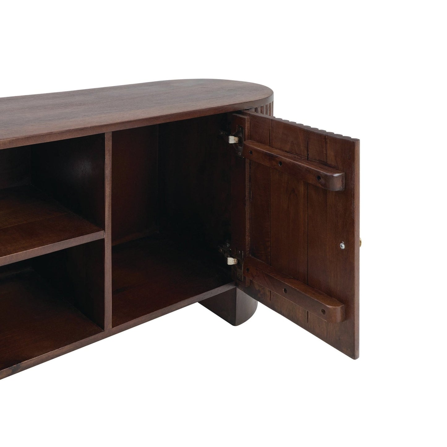 DUS-AUC-03545 Grade-C1 Dusk Finley Mango Wood Tv Unit - Walnut RRP £419.00