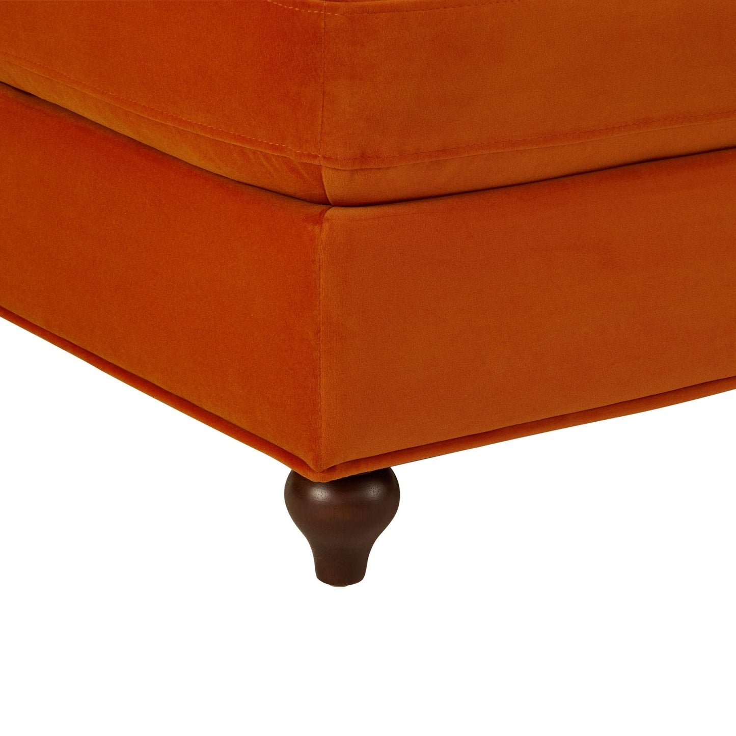 DUS-CC2-05983 Grade-B Dusk Hampshire Pouffe - Bright Orange RRP £199.00