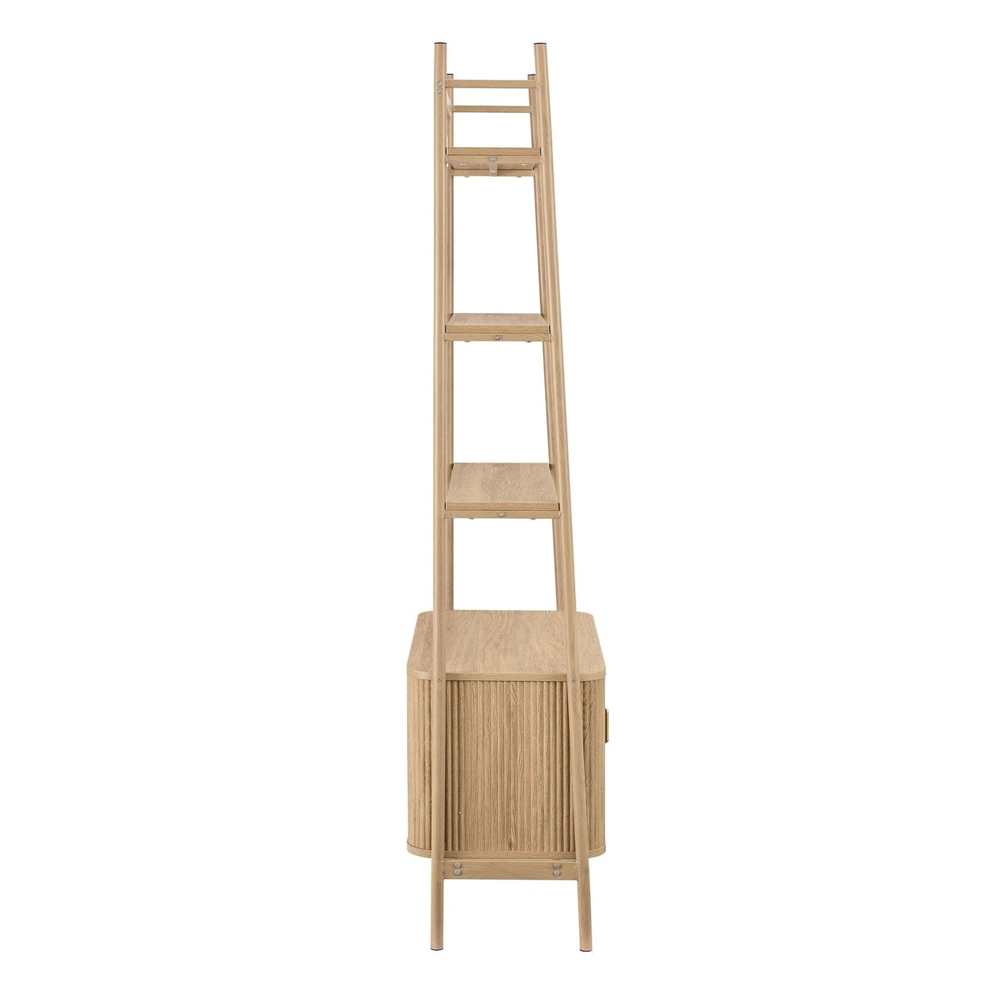 DUS-CC2-04062 Grade-B Dusk Hattie Shelving Unit - Light Wood RRP £249.00
