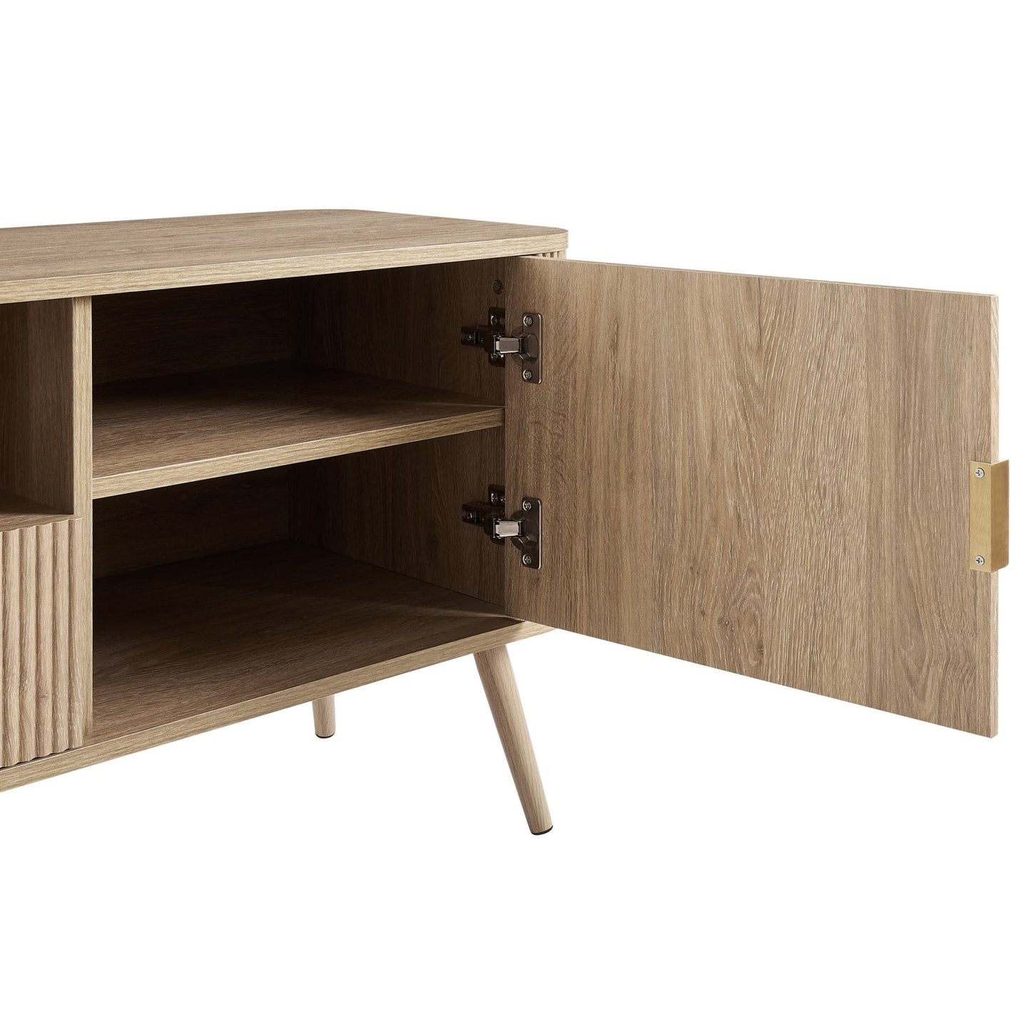 DUS-CC2-04841 Grade-B Dusk Hattie TV Unit - Light Wood RRP £249.00