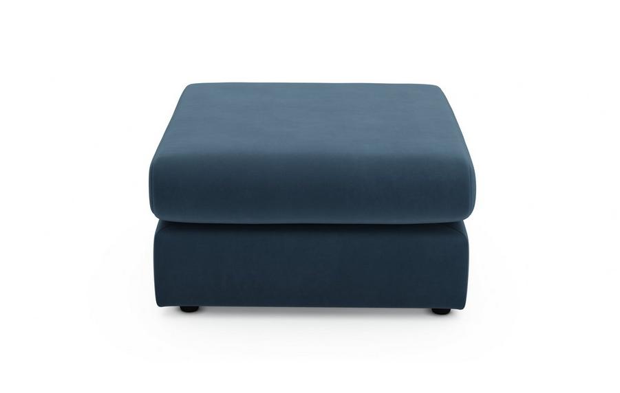 CCY-STO-00453 Grade-C1 DFS Lovise Push Up Footstool in Navy RRP £299.00