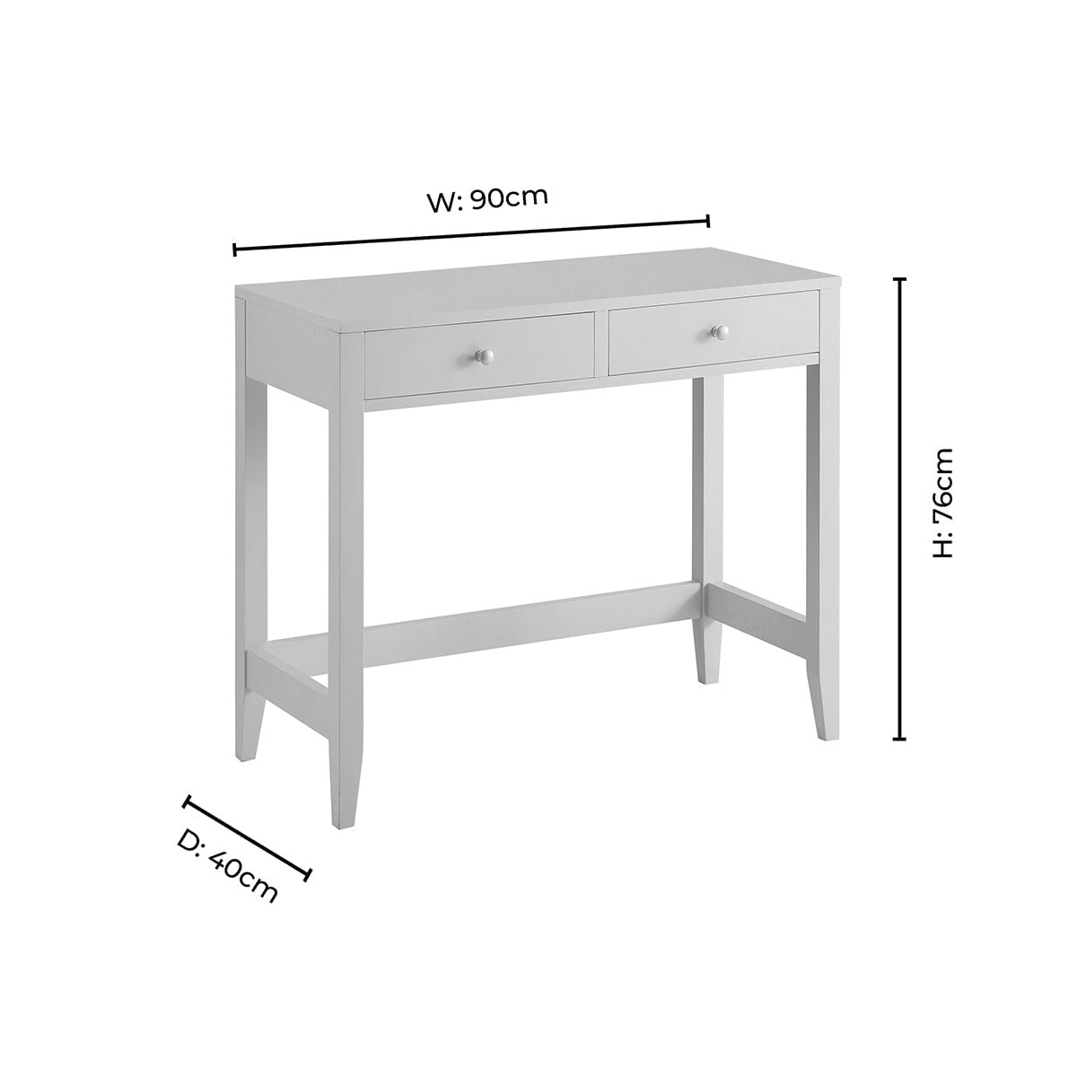 DUS-CC2-06660 Grade-B Dusk Poppy Console Table - Taupe RRP £129.00