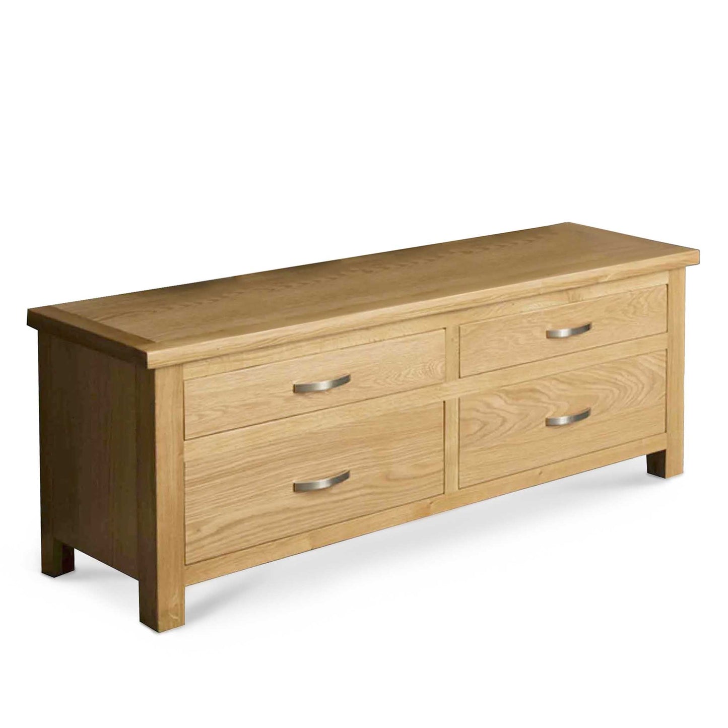 Roseland Grade B Furniture London Light Oak Large Smart TV Stand RRP £225