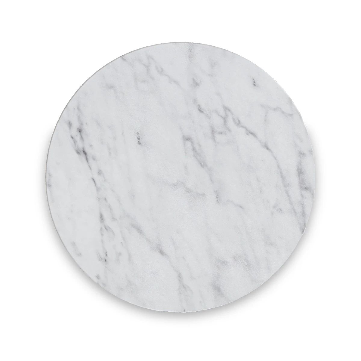 Roseland Grade B Furniture Pimlico White Marble & Grey Round C Side Table RRP £200