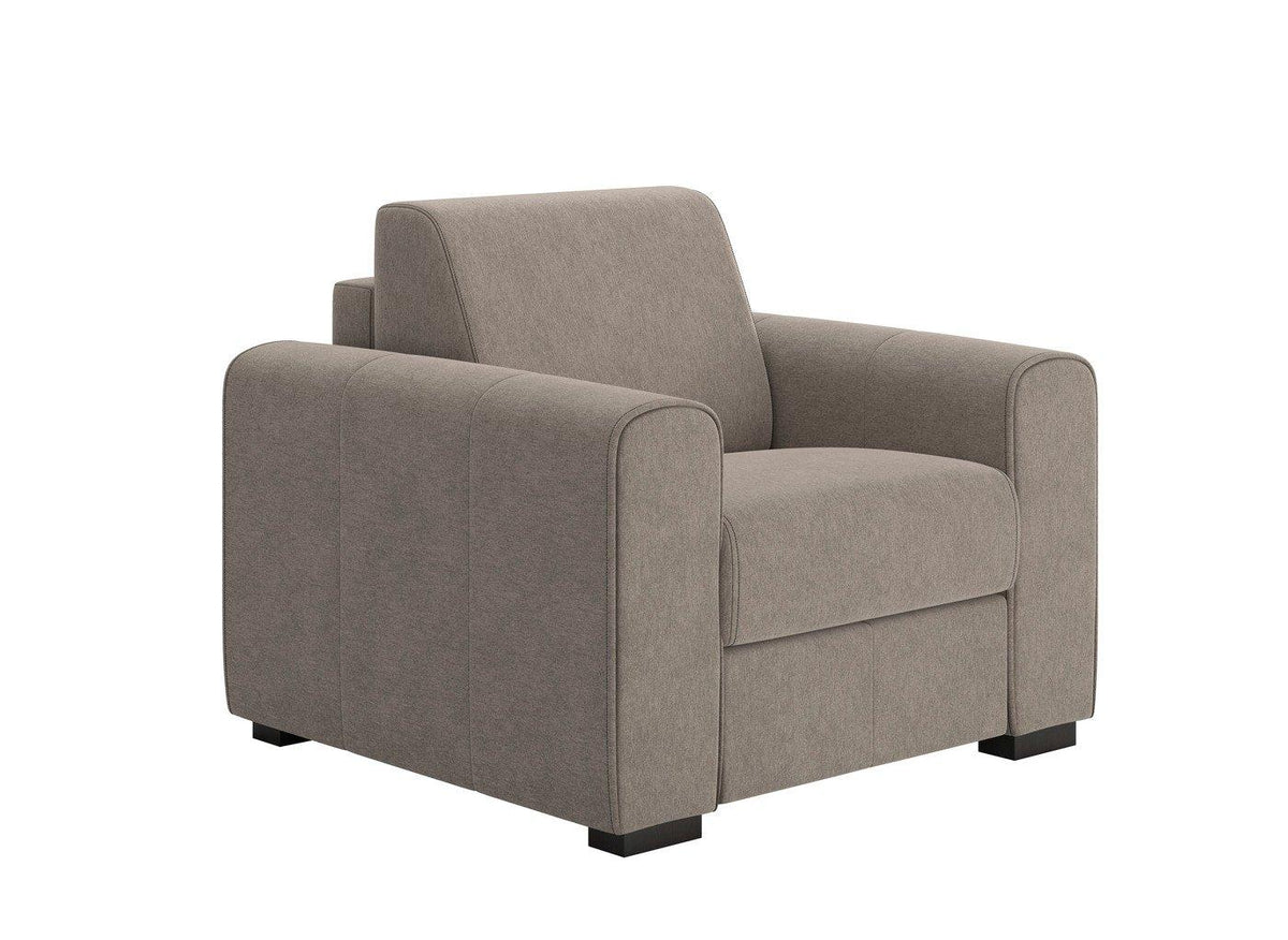 Dreams Verona Grade B Taupe Soft Touch Fabric Armchair RRP £549