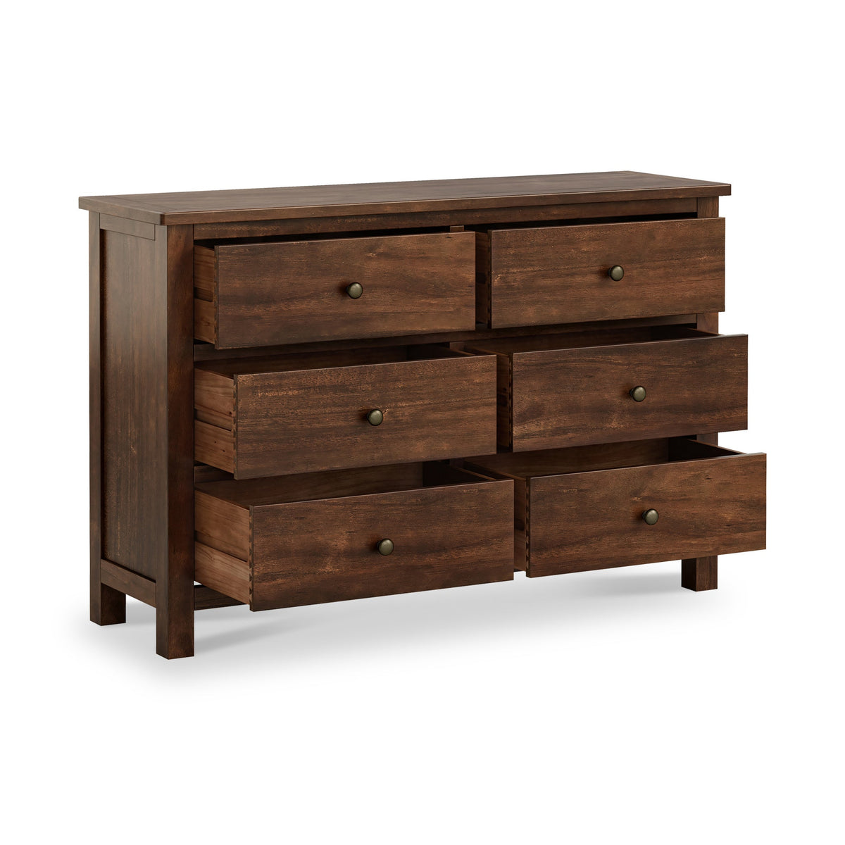 Roseland Grade B Furniture Duchy Acacia 6 Drawer Chest of Drawers RRP £370
