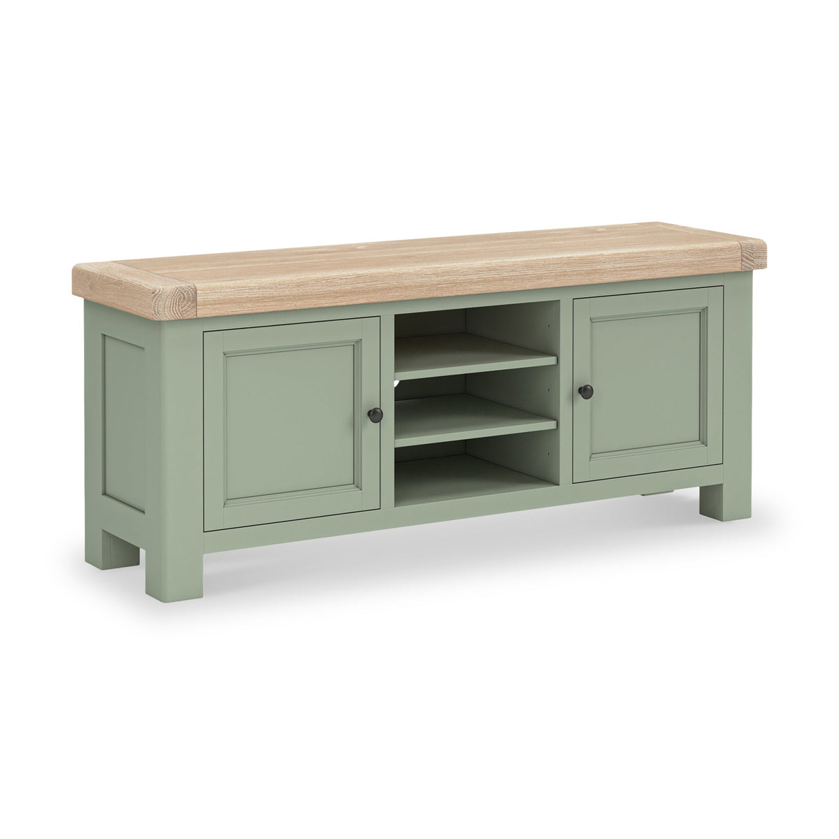 Roseland Grade B Furniture Penzance Sage & Oak 140cm TV Unit RRP £450