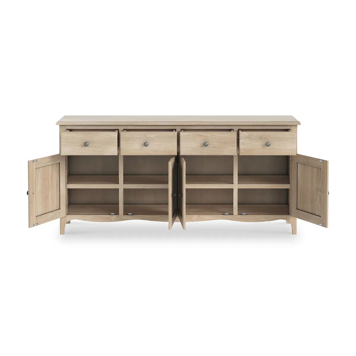 Roseland Grade B Furniture Celine Washed Oak Extra Large Sideboard RRP £490