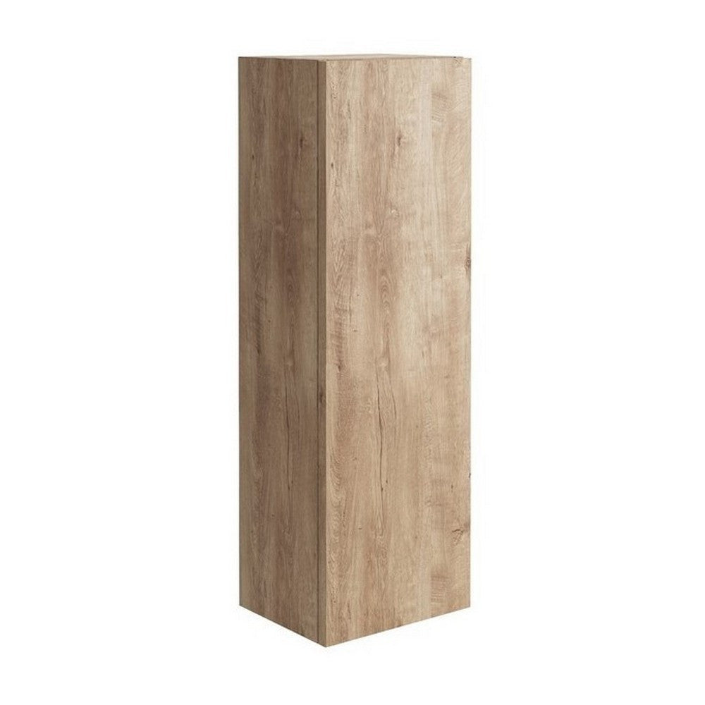 Scudo Grade A Ambience Rustic Oak 900x300mm Wall Mounted Tallboy Cabinet RRP £381