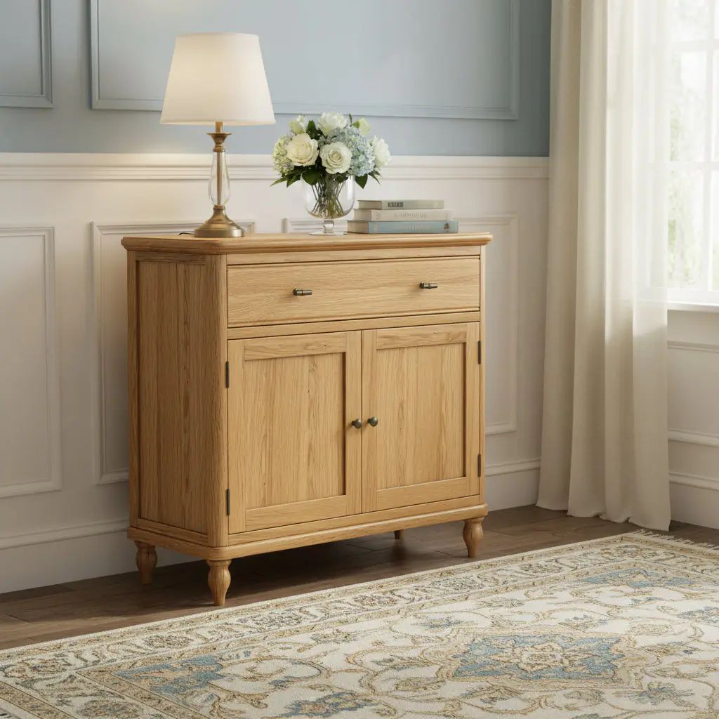 Roseland Grade B Furniture Alderley Oak Small Sideboard RRP £395