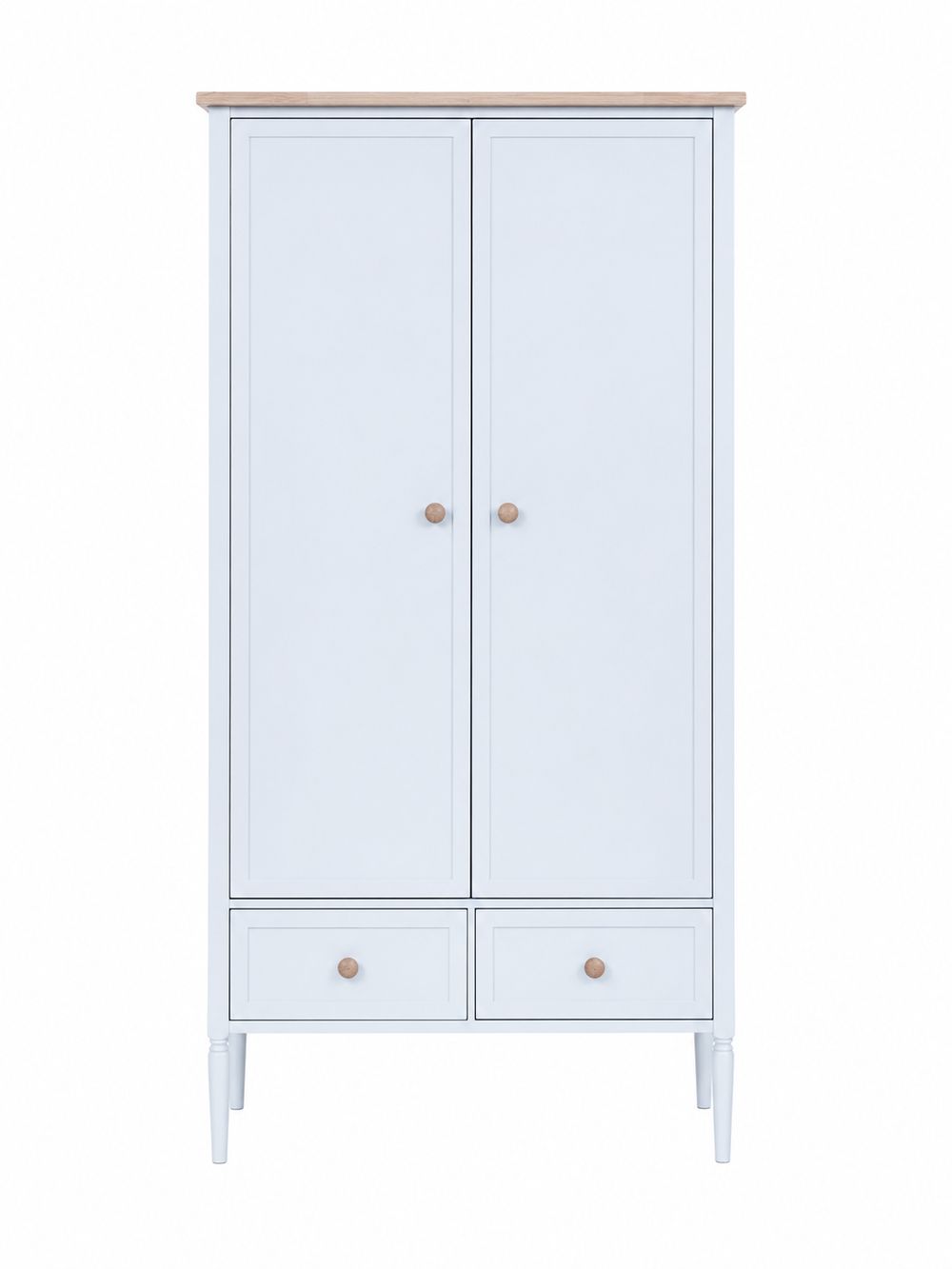 Heals Grade B Pinner Wardrobe Flint White RRP £1299