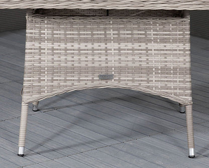 Rattan Grade B Direct Grey Square Outdoor/Garden Dining Table RRP £349