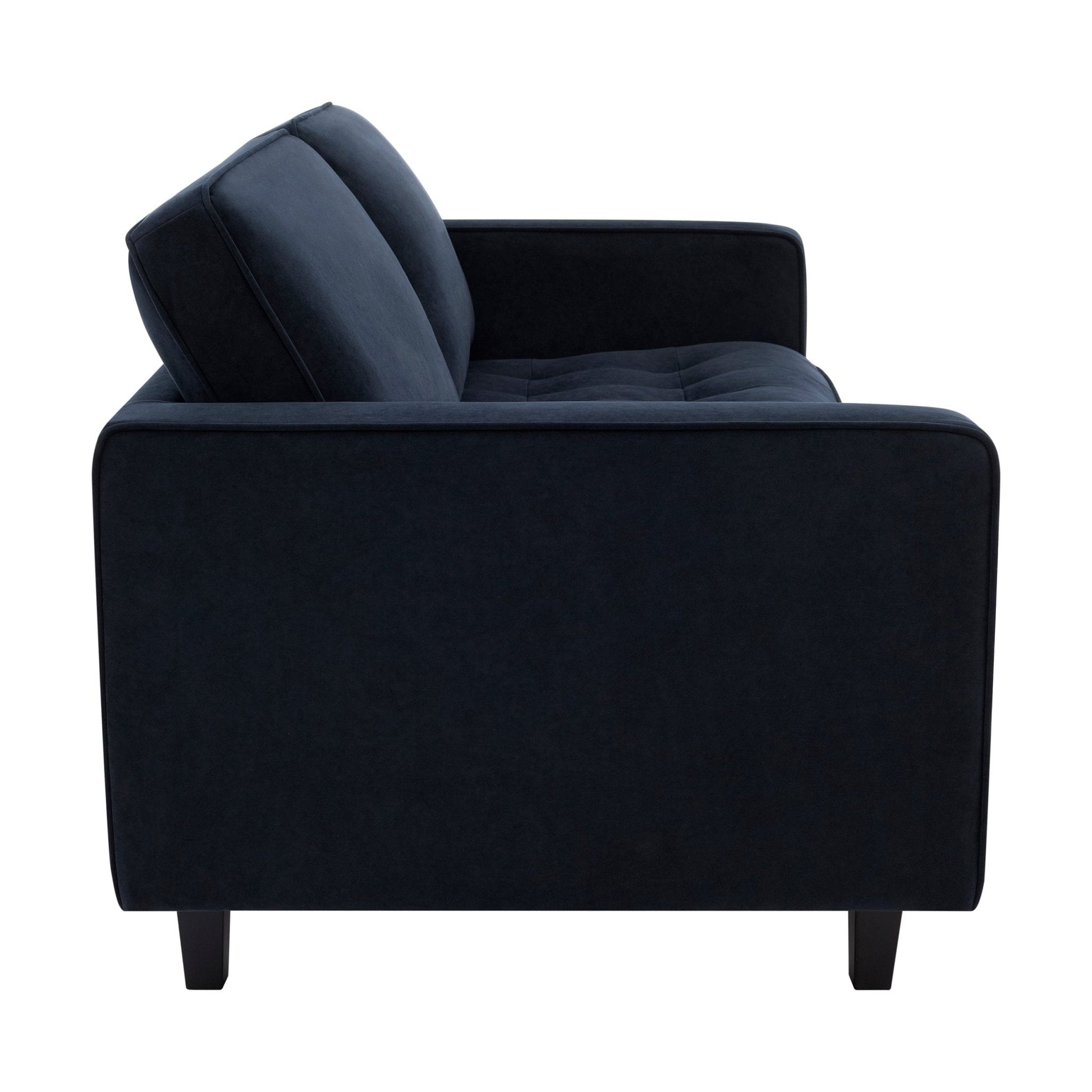 Dusk Sloane Grade B Midnight Dark Navy Velvet 3 Seater Sofa RRP £499