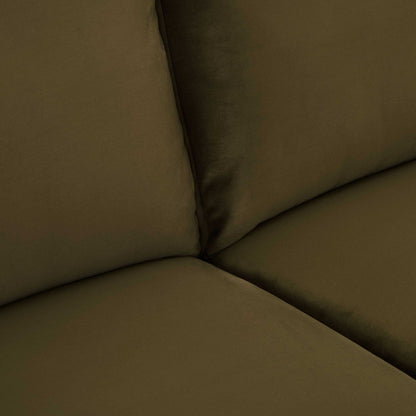 Dusk Grade B Chicago Rich Green Velvet 3 Seater Sofa RRP £569