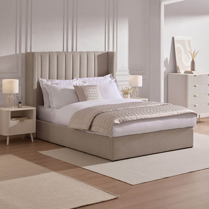 Dusk Madison Grade B Stone Grey Super King Ottoman Storage Bed RRP £489