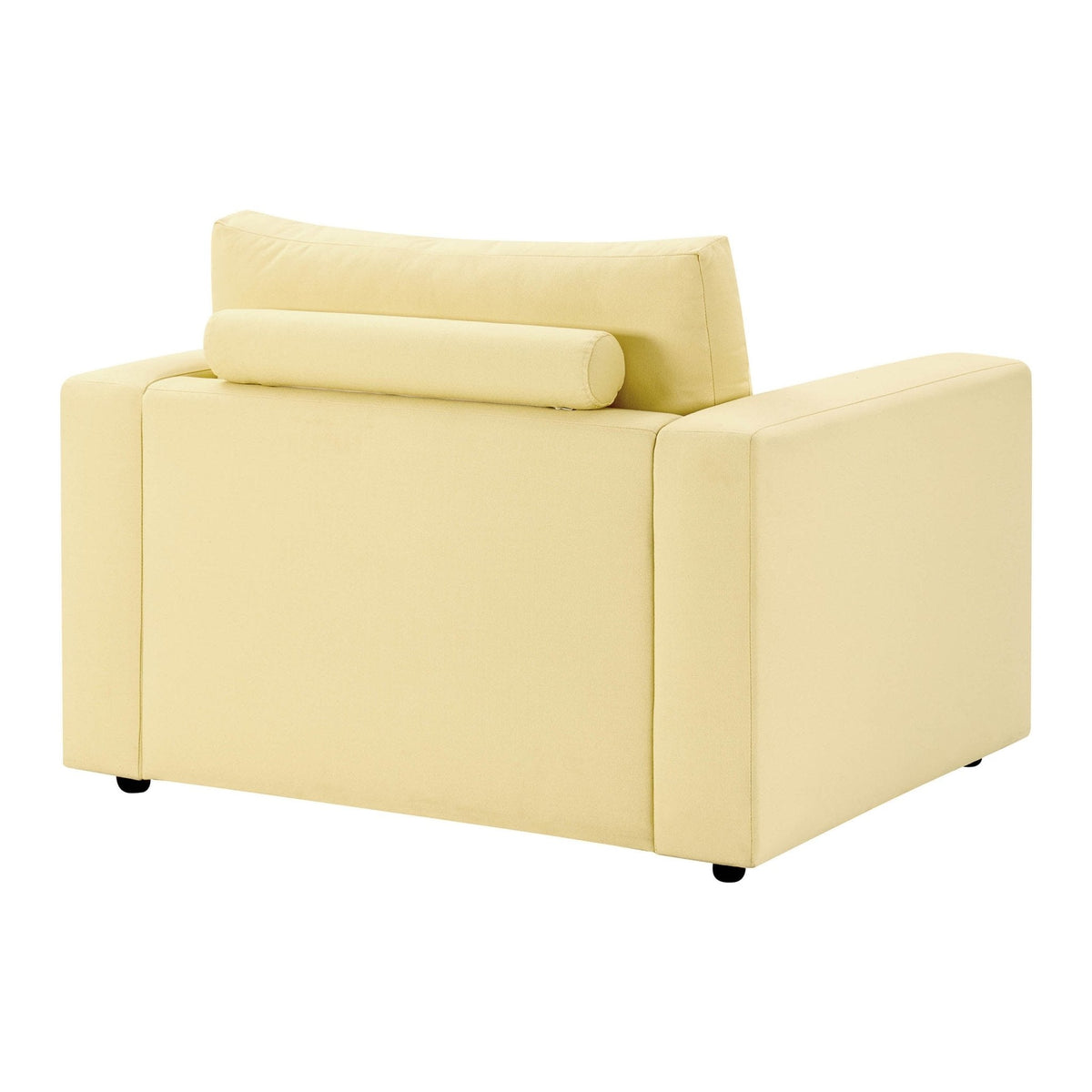 Dusk Chicago Grade B Butter Yellow Velvet Loveseat RRP £329