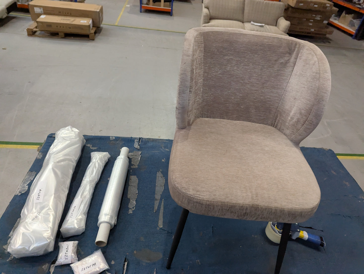 DUS-CC2-01562 Grade-C1 Dusk Mabel Dining Chair - Chenille RRP £249.00