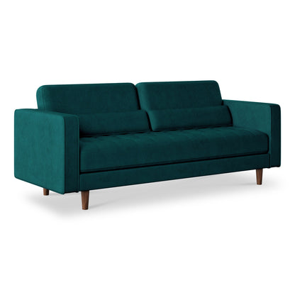 Roseland Grade B Furniture Skye Teal Velvet 4 Seater Sofa RRP £999.95