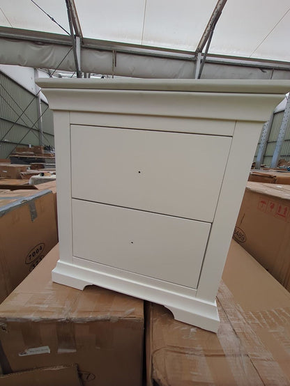 ROS-OUT-00203 Grade-C1 Roseland Furniture Colette 2 Drawer Bedside Table RRP £169.95