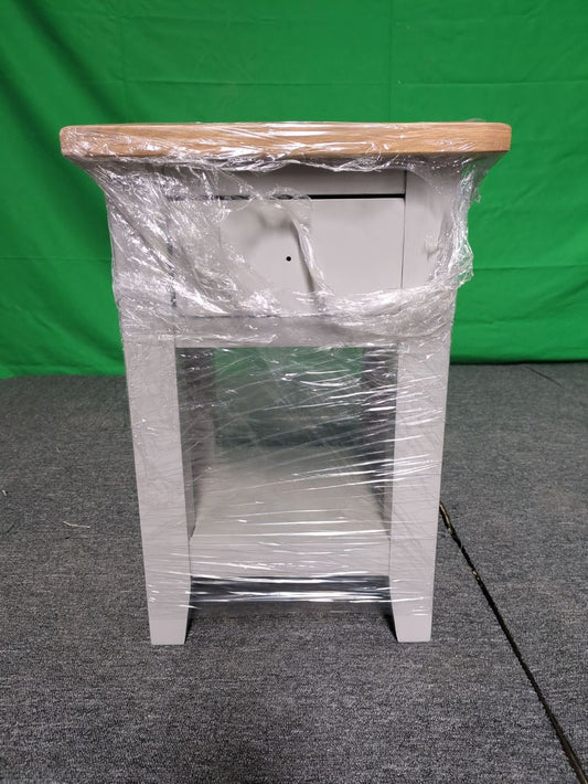 ROS-OUT-00506 Grade-C1 Roseland Furniture Lundy Grey Lamp Table RRP £94.95