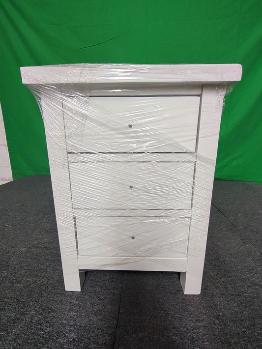 ROS-OUT-00518 Grade-C1 Roseland Furniture Cornish 3 Drawer Bedside Table RRP £109.95