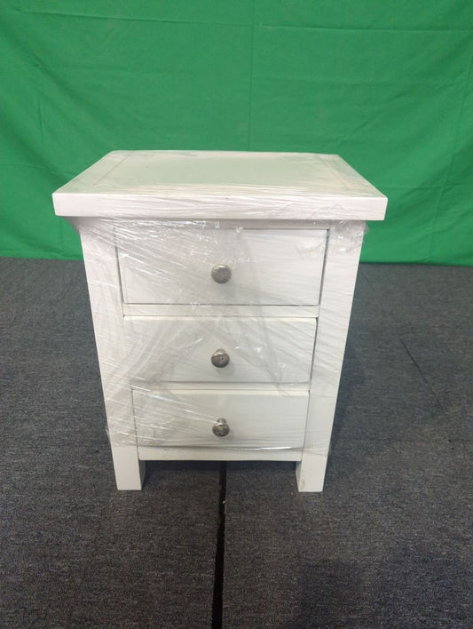 ROS-OUT-00514 Grade-C1 Roseland Furniture Cornish 3 Drawer Bedside Table RRP £109.95