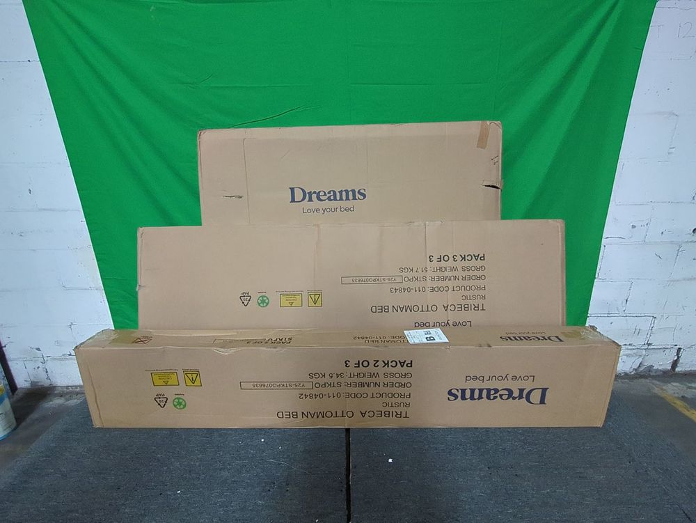 DRE-BED-00121 Grade-C1 Dreams Tribeca Double Wooden Ottoman RRP £599.00