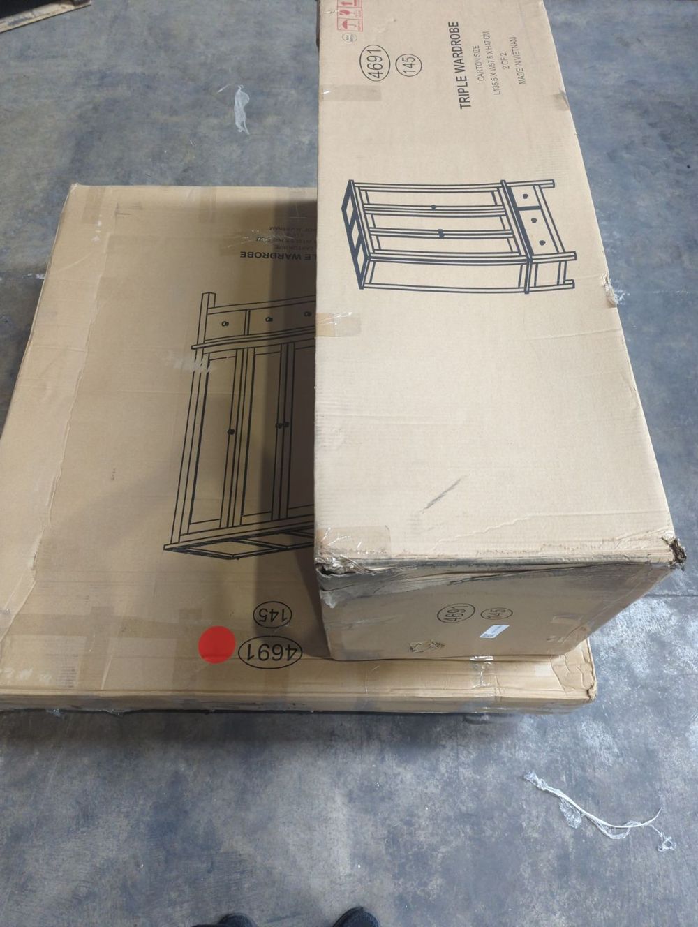 Lot of 4 x Roseland Furniture items grade-C1 Good with faults RRP £1414.79