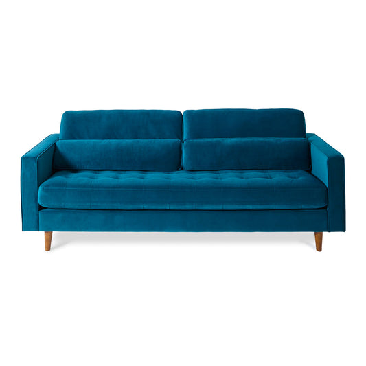 Roseland Grade B Furniture Skye Teal Velvet 4 Seater Sofa RRP £999.95
