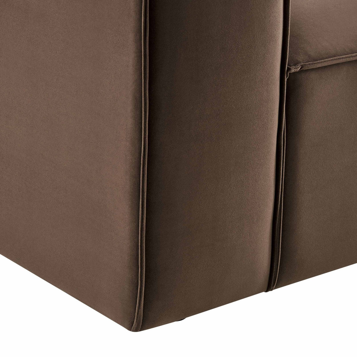 Dusk Brooklyn Grade B Cappuccino Velvet Loveseat RRP £489