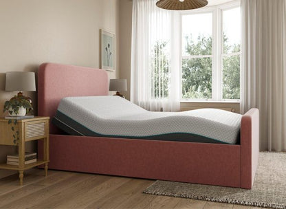 Dreams Grade B Margot Sleepmotion 400i Pink Bouclé Double Adjustable Bed Frame RRP £1199