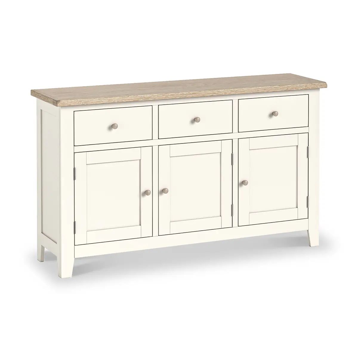 Roseland Grade B Furniture Bramley Coconut White & Oak Large Sideboard RRP £589.95
