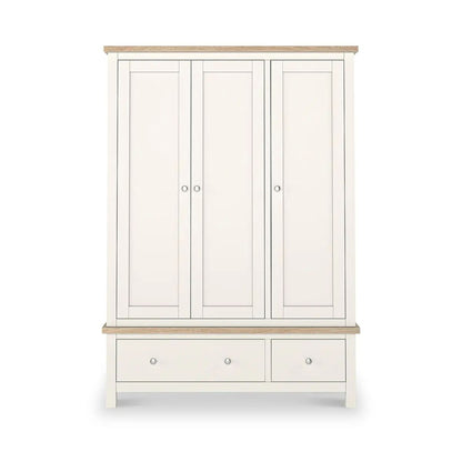 Roseland Grade B Furniture Farro Cream & Oak Triple Wardrobe RRP £685