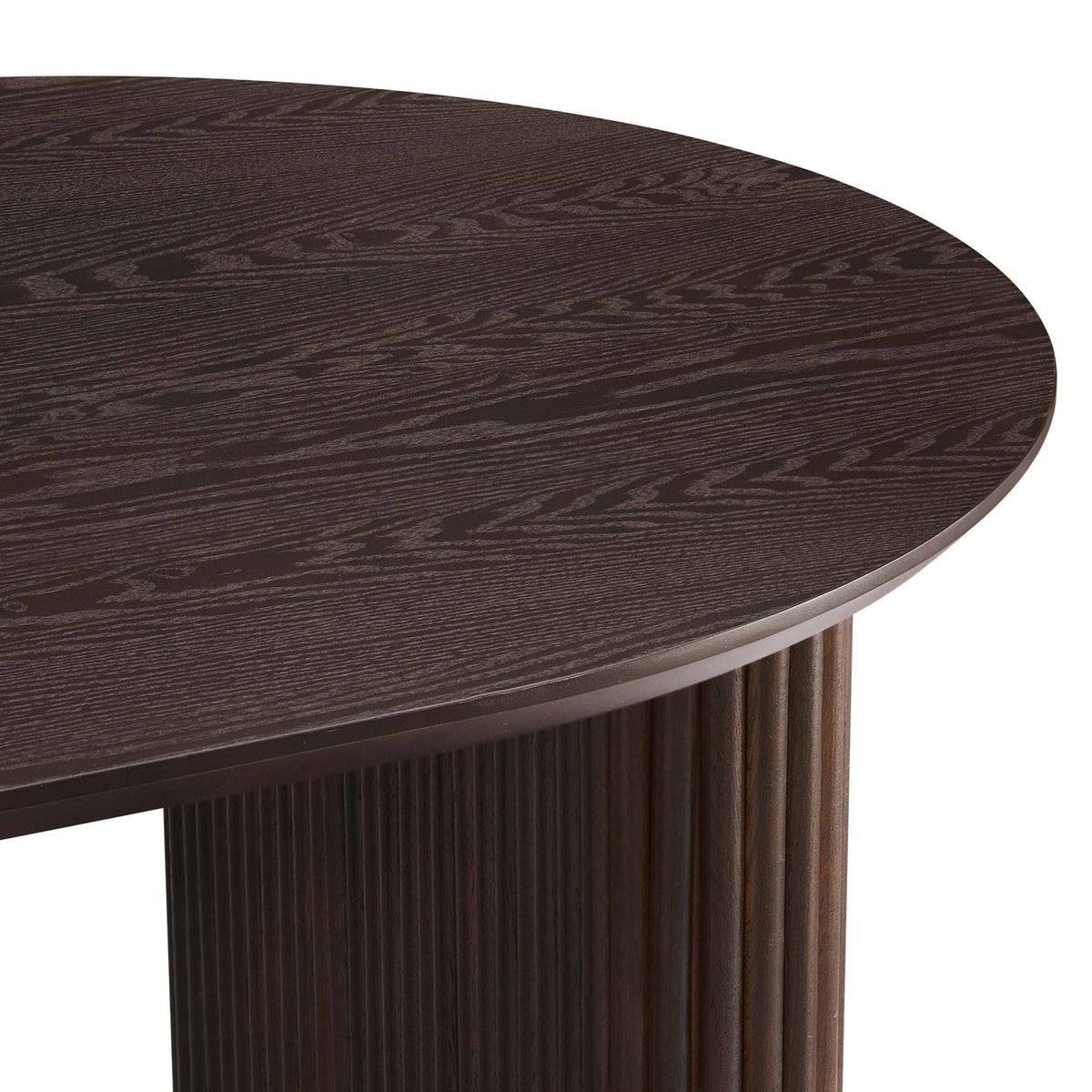 Dusk Hattie Grade B Walnut Panel Oval 4-6 Seater Dining Table RRP £429