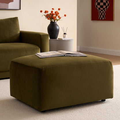 DUS-CC2-08024 Grade-B Dusk Chicago Pouffe - Rich Green RRP £199.00