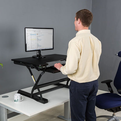 POS-CC2-00136 Grade-B Posturite DeskRite 100 Sit/Stand Platform Desk RRP £412.80